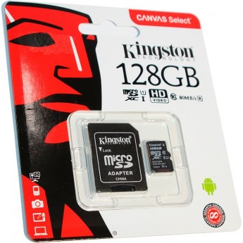 Карта памяти KINGSTON 128GB SDC10G2-128GB Карта памяти KINGSTON 128GB SDC10G2-128GB