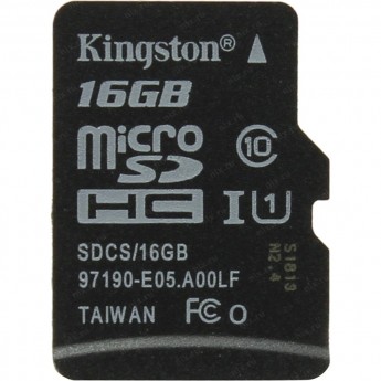 Карта памяти KINGSTON 16GB SDCS/16GB Карта памяти KINGSTON 16GB SDCS/16GB
