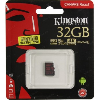 Карта памяти KINGSTON 32GB SDCR-32GBSP Карта памяти KINGSTON 32GB SDCR-32GBSP