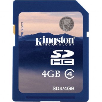Карта памяти KINGSTON 4GB Class 4 SDHC SD4-4GB Карта памяти KINGSTON 4GB Class 4 SDHC SD4-4GB