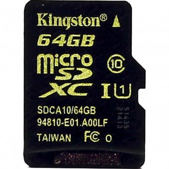 Карта памяти KINGSTON 64GB SDCA10-64GBSP Карта памяти KINGSTON 64GB SDCA10-64GBSP