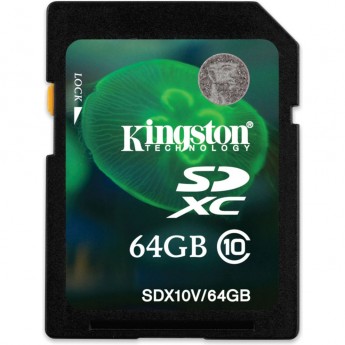 Карта памяти KINGSTON 64GB SDX10V-64GB Карта памяти KINGSTON 64GB SDX10V-64GB