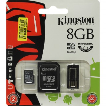Карта памяти KINGSTON 8GB Class 4 MBLY4G2-8Gb Карта памяти KINGSTON 8GB Class 4 MBLY4G2-8Gb