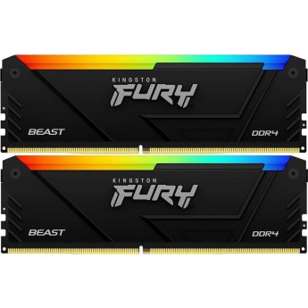 Оперативная память 16Gb DDR4 2666MHz KINGSTON FURY BEAST RGB (KF426C16BB2AK2/16) (2x8Gb KIT) Оперативная память 16Gb DDR4 2666MHz KINGSTON FURY BEAST RGB (KF426C16BB2AK2/16) (2x8Gb KIT)