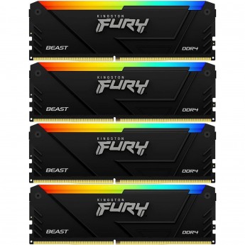 Оперативная память 32Gb DDR4 3200MHz KINGSTON FURY BEAST BLACK RGB (KF432C16BB2AK4/32) (4x8Gb KIT) Оперативная память 32Gb DDR4 3200MHz KINGSTON FURY BEAST BLACK RGB (KF432C16BB2AK4/32) (4x8Gb KIT)