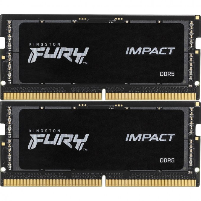 Оперативная память 32Gb DDR5 6400MHz KINGSTON FURY IMPACT SO-DIMM () (2x16Gb KIT) KF564S38IBK2-32