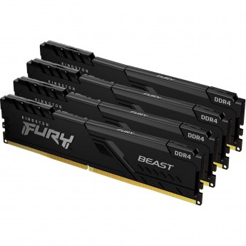 Оперативная память 64Gb DDR4 2666MHz KINGSTON FURY BEAST BLACK (KF426C16BBK4/64) (4x16Gb KIT) Оперативная память 64Gb DDR4 2666MHz KINGSTON FURY BEAST BLACK (KF426C16BBK4/64) (4x16Gb KIT)