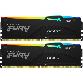 Оперативная память 64Gb DDR5 5600MHz KINGSTON FURY BEAST RGB (KF556C40BBAK2-64) (2x32Gb KIT) Оперативная память 64Gb DDR5 5600MHz KINGSTON FURY BEAST RGB (KF556C40BBAK2-64) (2x32Gb KIT)