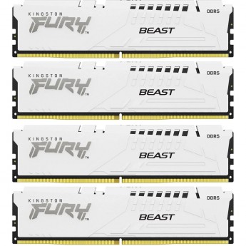 Оперативная память 64Gb DDR5 6000MHzKINGSTON FURY BEAST WHITE (KF560C40BWK4-64) (4x16Gb KIT) Оперативная память 64Gb DDR5 6000MHzKINGSTON FURY BEAST WHITE (KF560C40BWK4-64) (4x16Gb KIT)