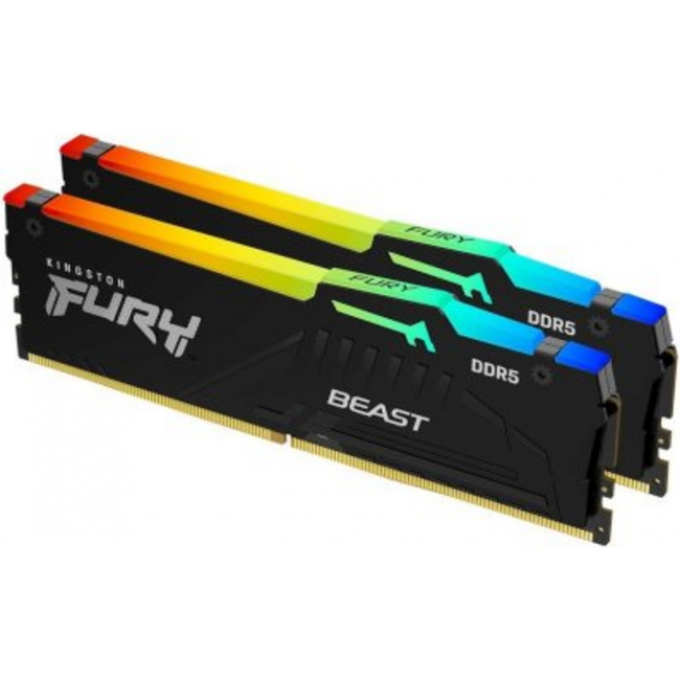 Память оперативная KINGSTON FURY BEAST RGB EXPO32GB 5600MT/s DDR5 CL36 DIMM KF556C36BBEAK2-32