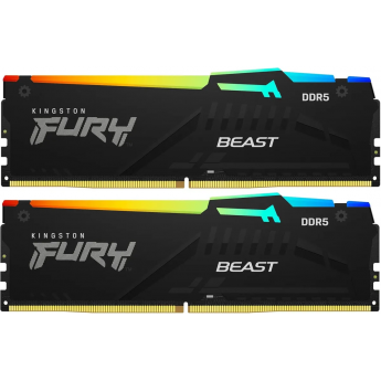 Память оперативная KINGSTON FURY BEAST RGB XMP 64GB 6000MT/s DDR5 CL30 DIMM (Kit of 2) Память оперативная KINGSTON FURY BEAST RGB XMP 64GB 6000MT/s DDR5 CL30 DIMM (Kit of 2)