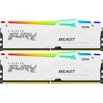 Память оперативная KINGSTON FURY BEAST WHITE RGB EXPO 32GB 6000MT/s DDR5 CL36 DIMM (Kit of 2) Память оперативная KINGSTON FURY BEAST WHITE RGB EXPO 32GB 6000MT/s DDR5 CL36 DIMM (Kit of 2)