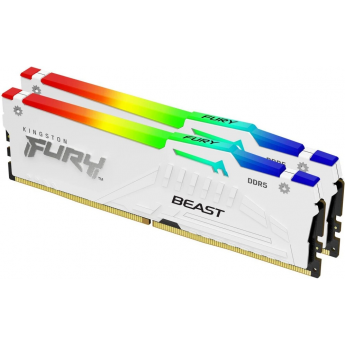 Память оперативная KINGSTON FURY BEAST WHITE RGB EXPO 64GB DDR5 6000MT/s CL36 DIMM Память оперативная KINGSTON FURY BEAST WHITE RGB EXPO 64GB DDR5 6000MT/s CL36 DIMM