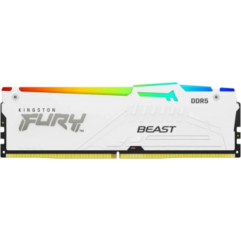 Память оперативная KINGSTON FURY BEAST WHITE RGB XMP 16GB 6000MT/s DDR5 CL30 DIMM Память оперативная KINGSTON FURY BEAST WHITE RGB XMP 16GB 6000MT/s DDR5 CL30 DIMM