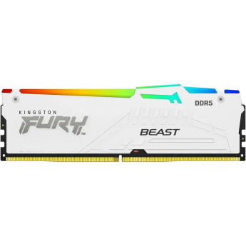Память оперативная KINGSTON FURY BEAST WHITE RGB XMP 16GB 6800MT/s DDR5 CL34 DIMM Память оперативная KINGSTON FURY BEAST WHITE RGB XMP 16GB 6800MT/s DDR5 CL34 DIMM