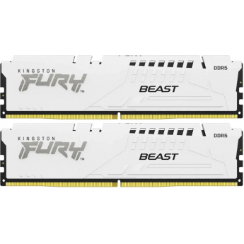 Память оперативная KINGSTON FURY BEAST WHITE XMP 64GB 6000MT/s DDR5 CL30 DIMM Память оперативная KINGSTON FURY BEAST WHITE XMP 64GB 6000MT/s DDR5 CL30 DIMM