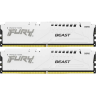 Память оперативная KINGSTON FURY BEAST WHITE XMP 64GB 6000MT/s DDR5 CL30 DIMM KF560C30BWK2-64