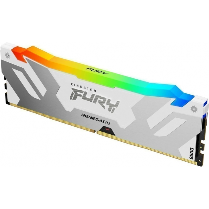 Память оперативная KINGSTON FURY RENEGADE RGB White XMP 16GB 8000MT/s DDR5 CL38 DIMM KF580C38RWA-16