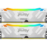 Память оперативная KINGSTON FURY RENEGADE RGB WHITE XMP 32GB 7200MT/s DDR5 CL38 DIMM KF572C38RWAK2-32