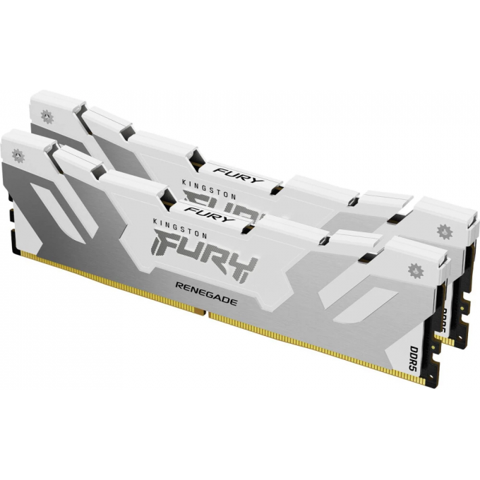 Память оперативная KINGSTON FURY RENEGADE WHITE XMP 32GB 7200MT/s DDR5 CL38 DIMM KF572C38RWK2-32